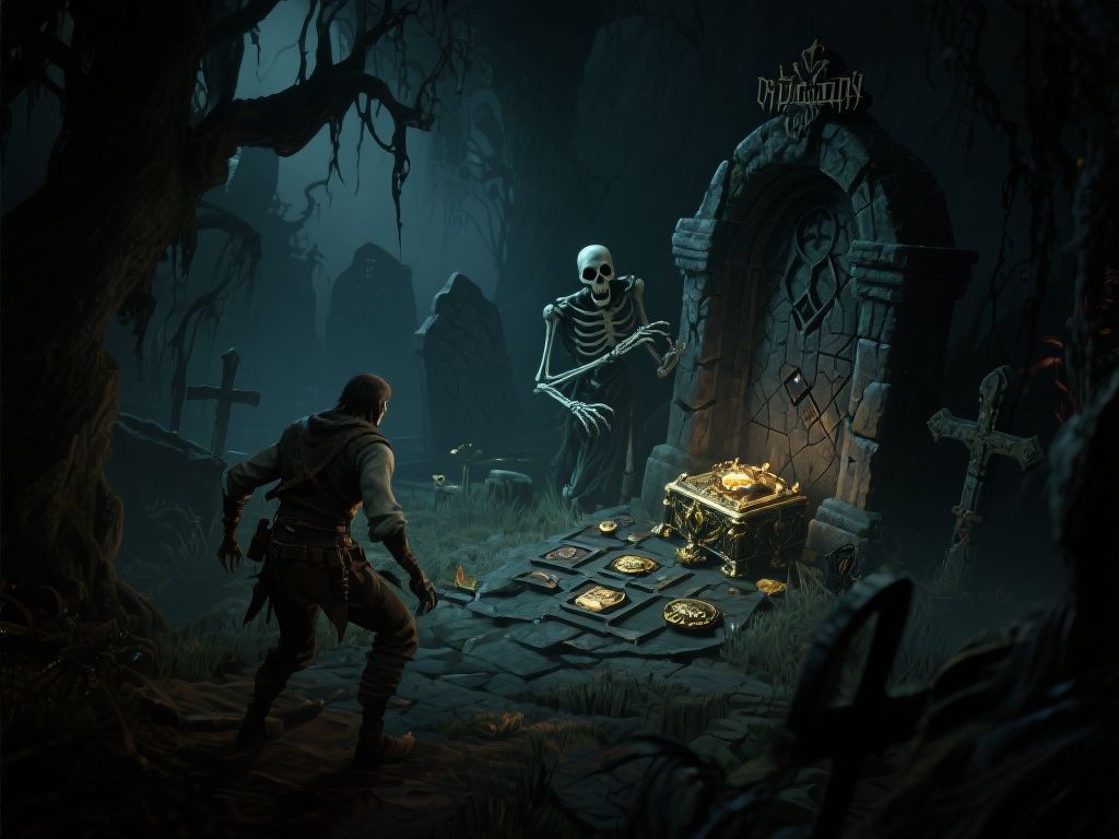 这款游戏以亡灵为背景，玩家将扮演一名勇敢的探险者，